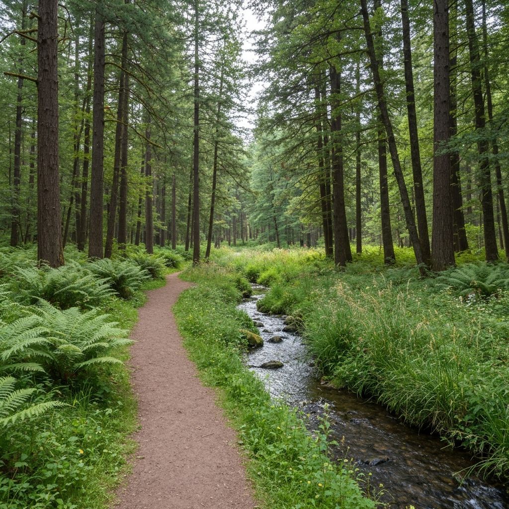Nature trail for outdoor activities